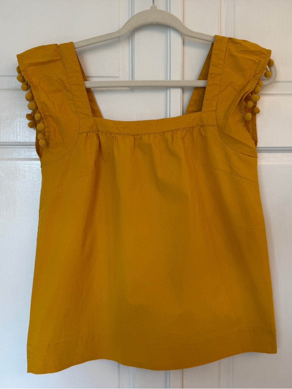 J Crew Women’s Cotton Shirt with Pom Pom Details Size 00